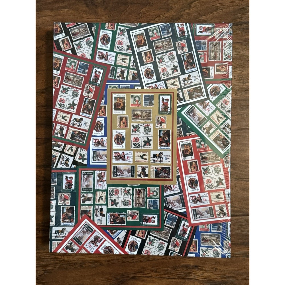 Vintage Puzzle USPS Stamps Holiday Traditions 500 Piece Sealed 1997 Hallmark USA